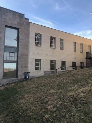 Right side of building