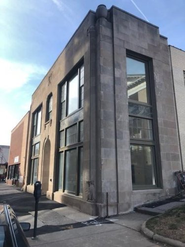 front northeast corner of bldg