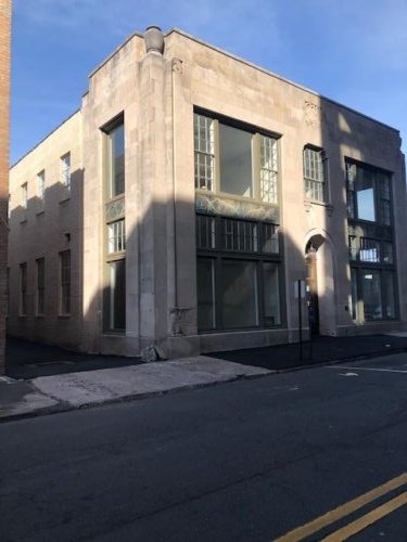 front southeast corner of bldg