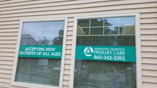 270 Main St., Portland CT - Window Sign