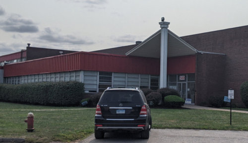 Parking and main entrance
