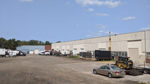 Rear loading bays and parking