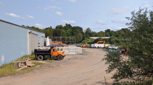 Far side of building